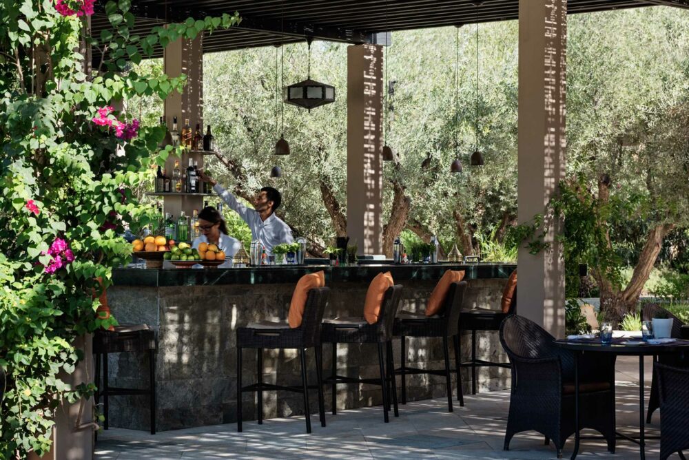 Carte fraicheur au restaurant Azzera du Four Seasons à Marrakech