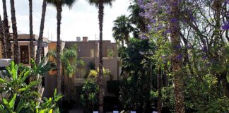 Les Jardins de la Médina couverts de lauriers