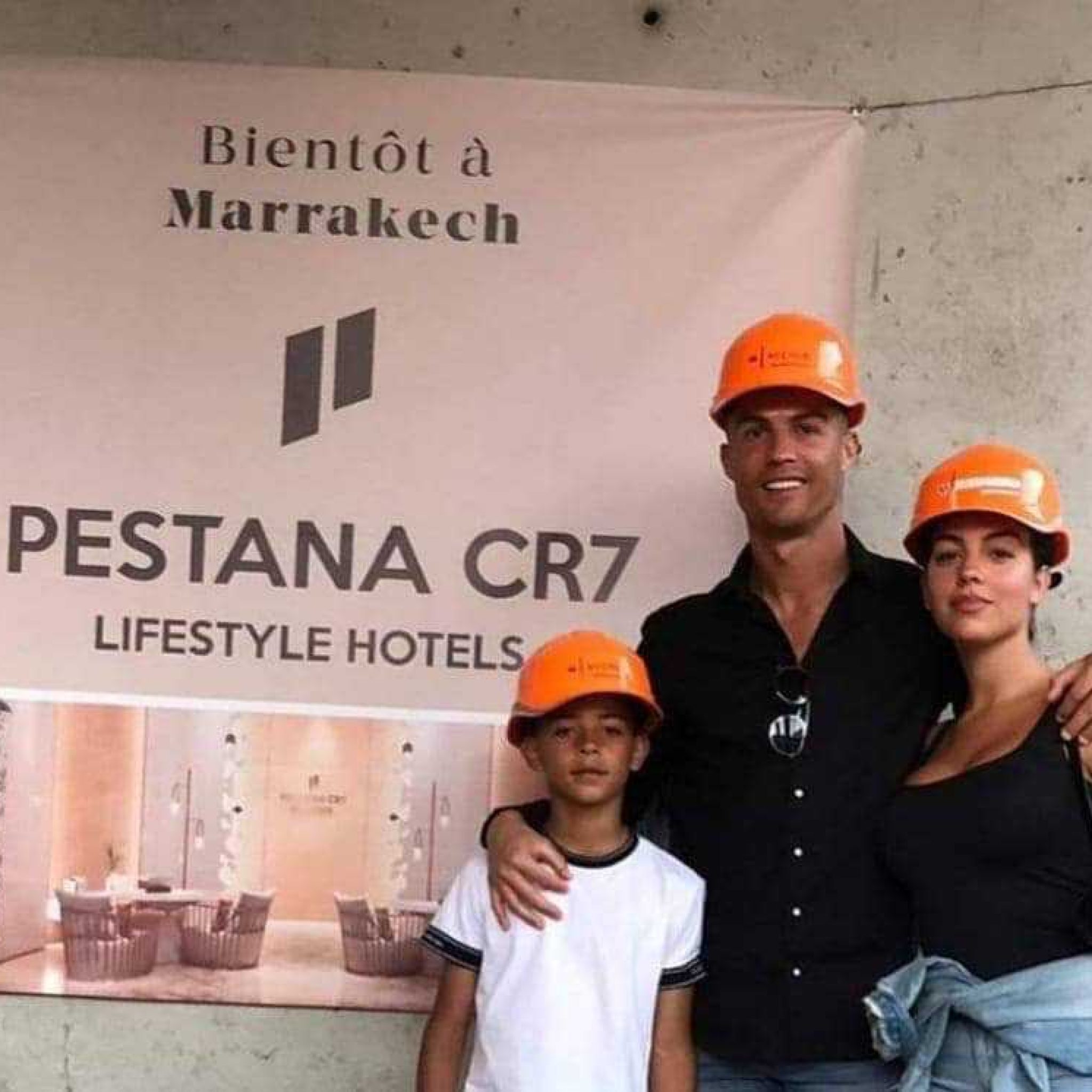 Ronaldo très content de voir l’avancement du chantier Pestana CR7, son hôtel à M Avenue à Marrakech