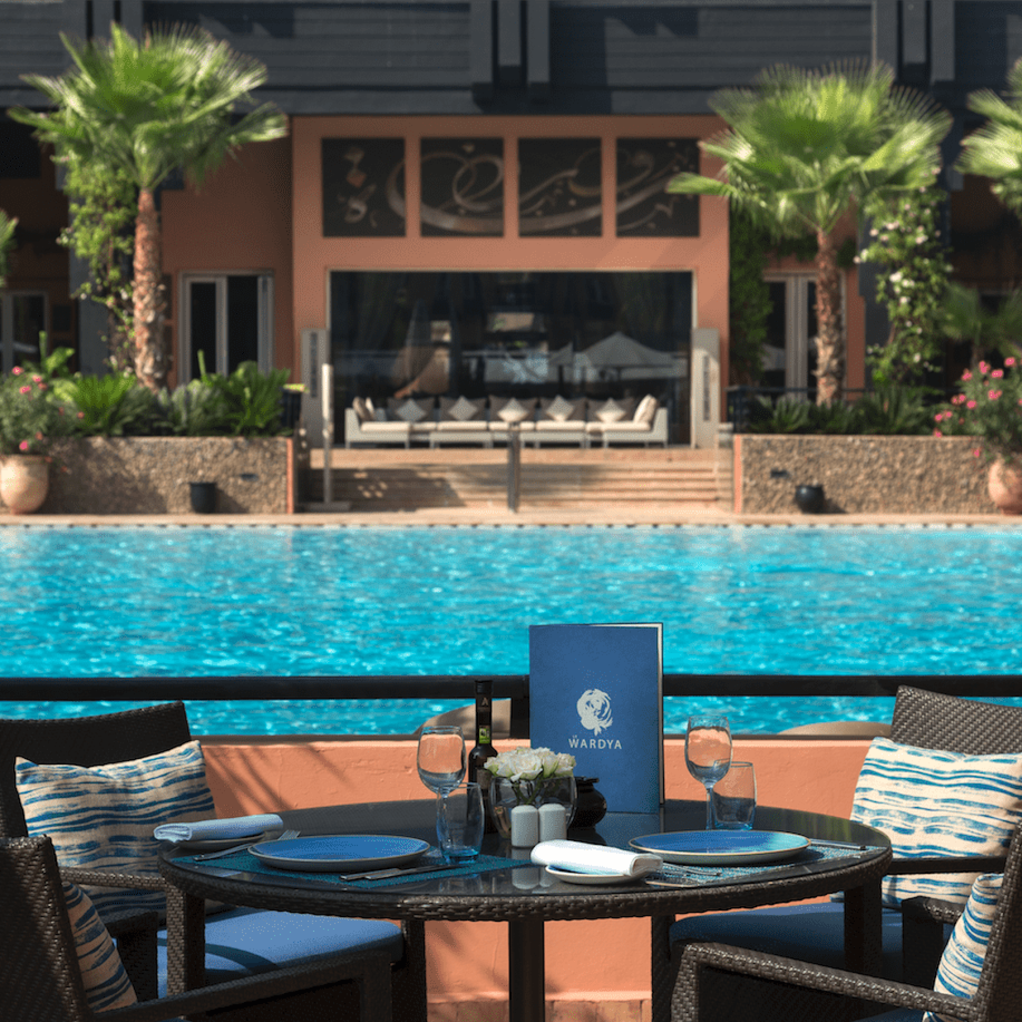 Le Wardya, La table au bord de l’eau du Naoura Marrakech