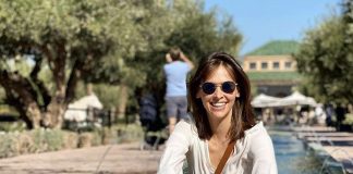 Ophelie Meunier fête le nouvel an en famille à Marrakech