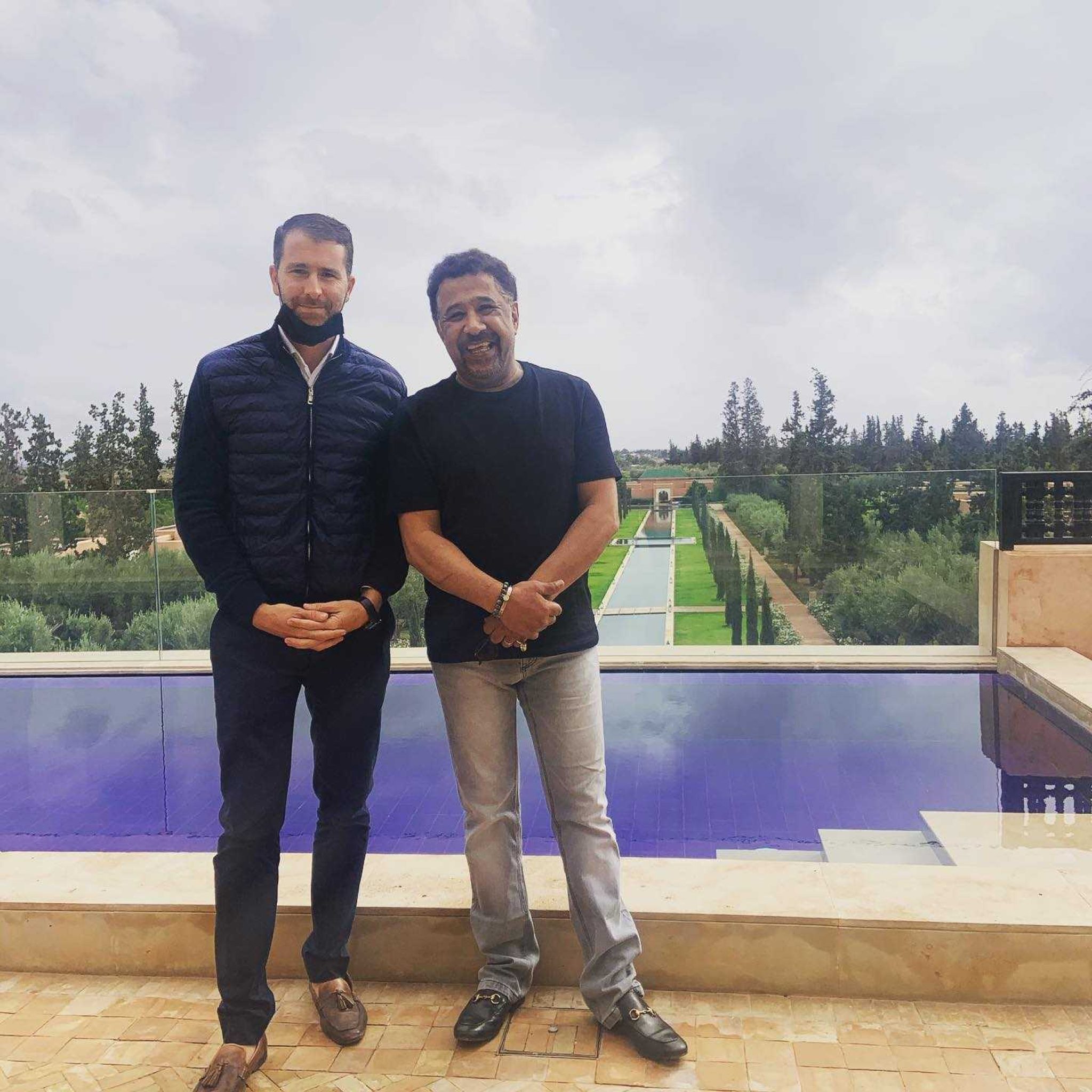 Cheb Khaled en visite à Marrakech