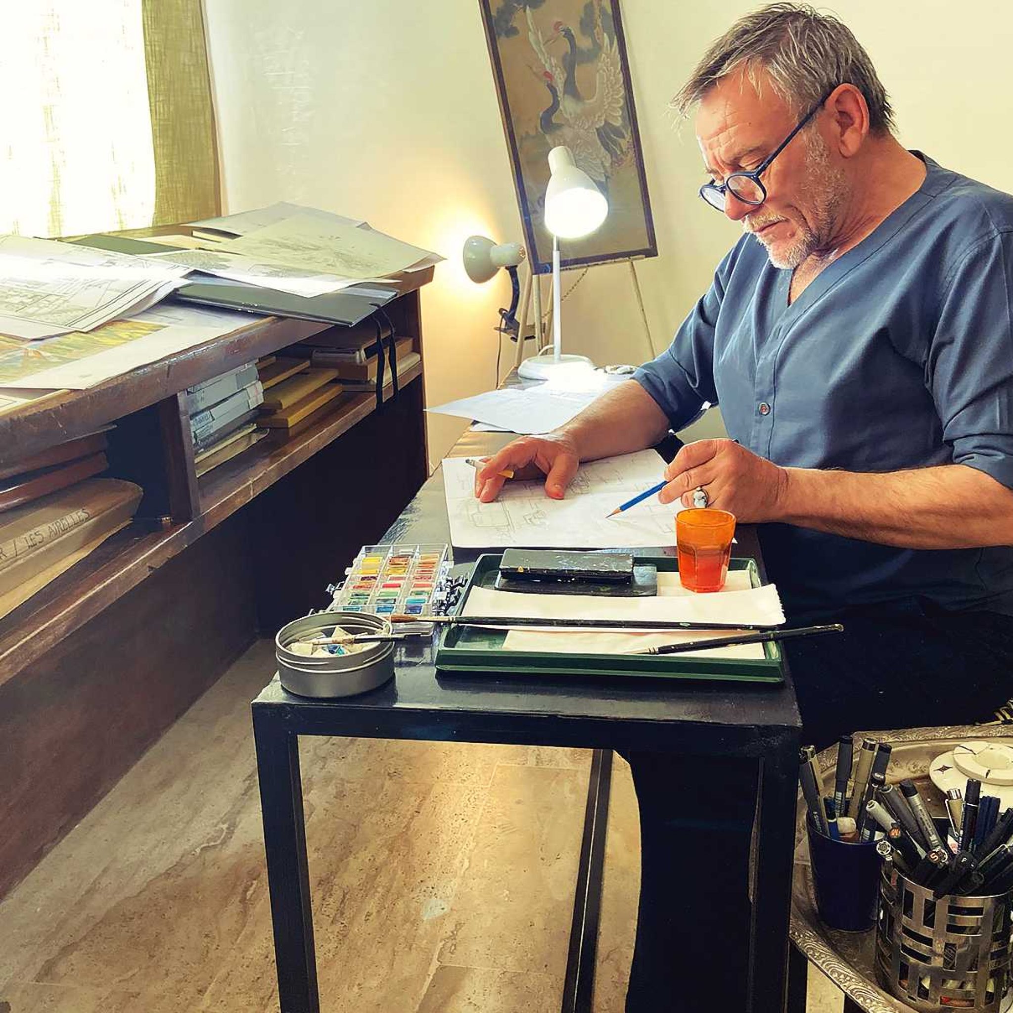 Eric Chevaleyre : L’artisan du trait à Marrakech