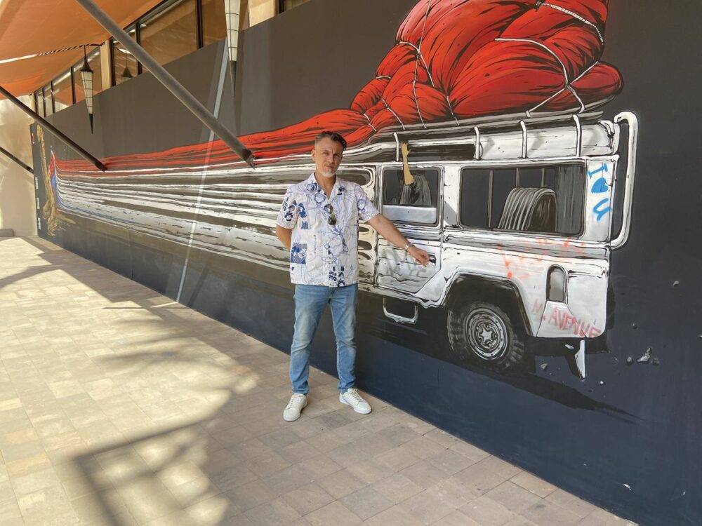 BRUSK : du street art à M Avenue à Marrakech