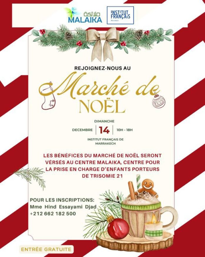 Marché Noël institut français de Marrakech