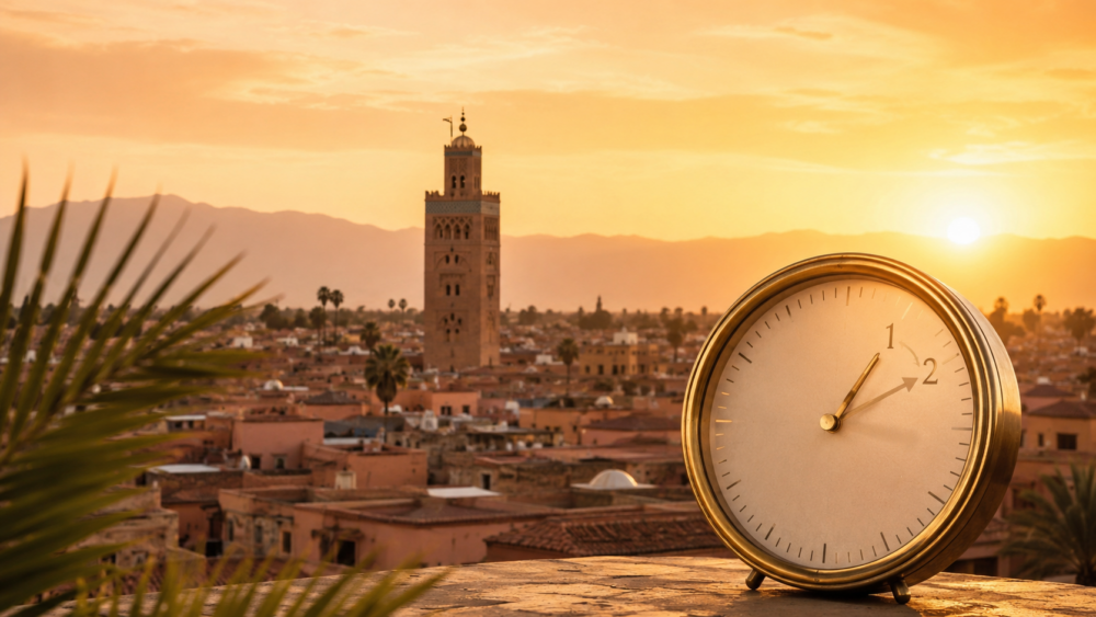 Le 20 septembre, Marrakech gagne une heure : le Maroc revient à l'heure GMT