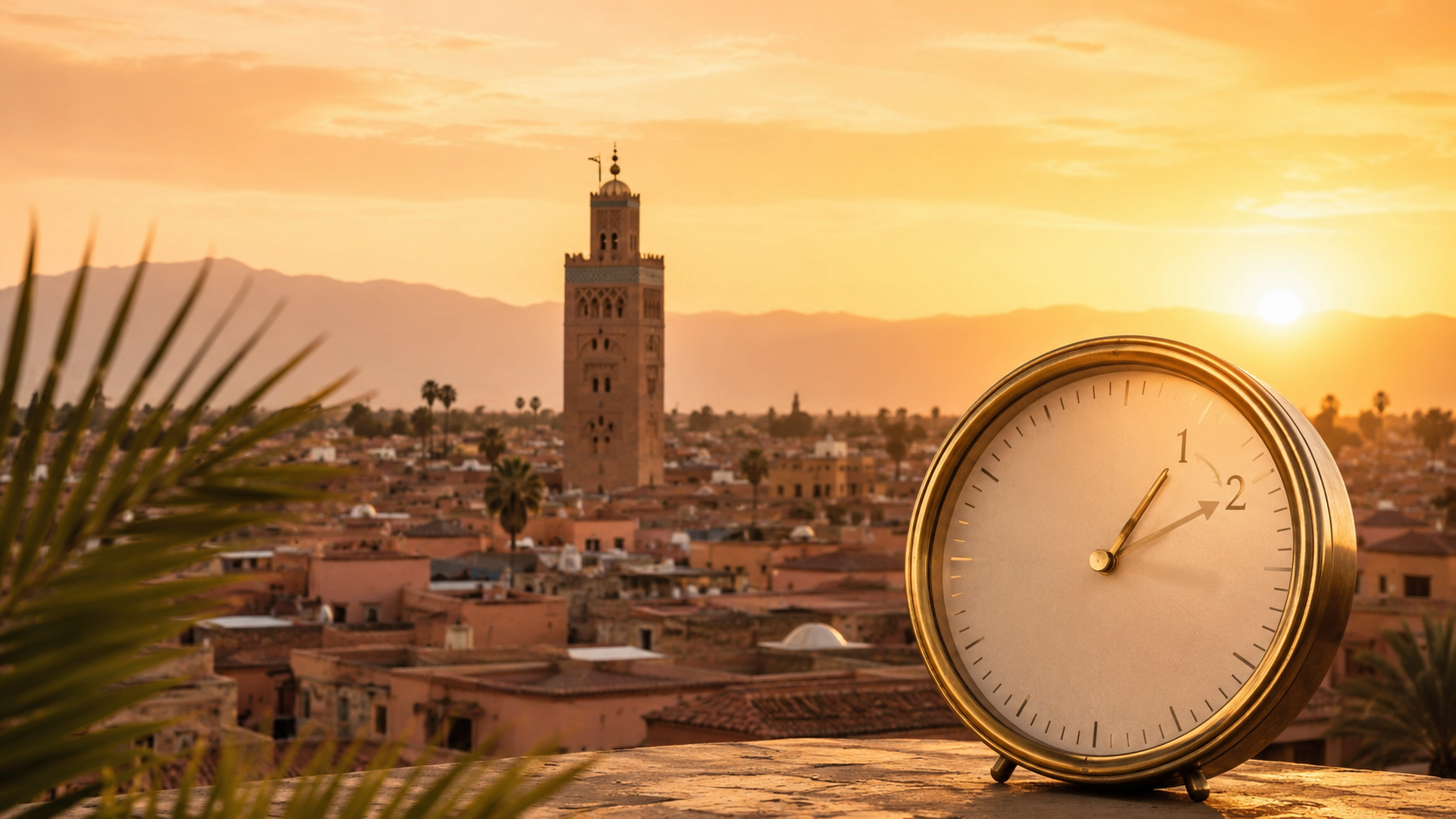 Le 20 septembre, Marrakech gagne une heure : le Maroc revient à l'heure GMT
