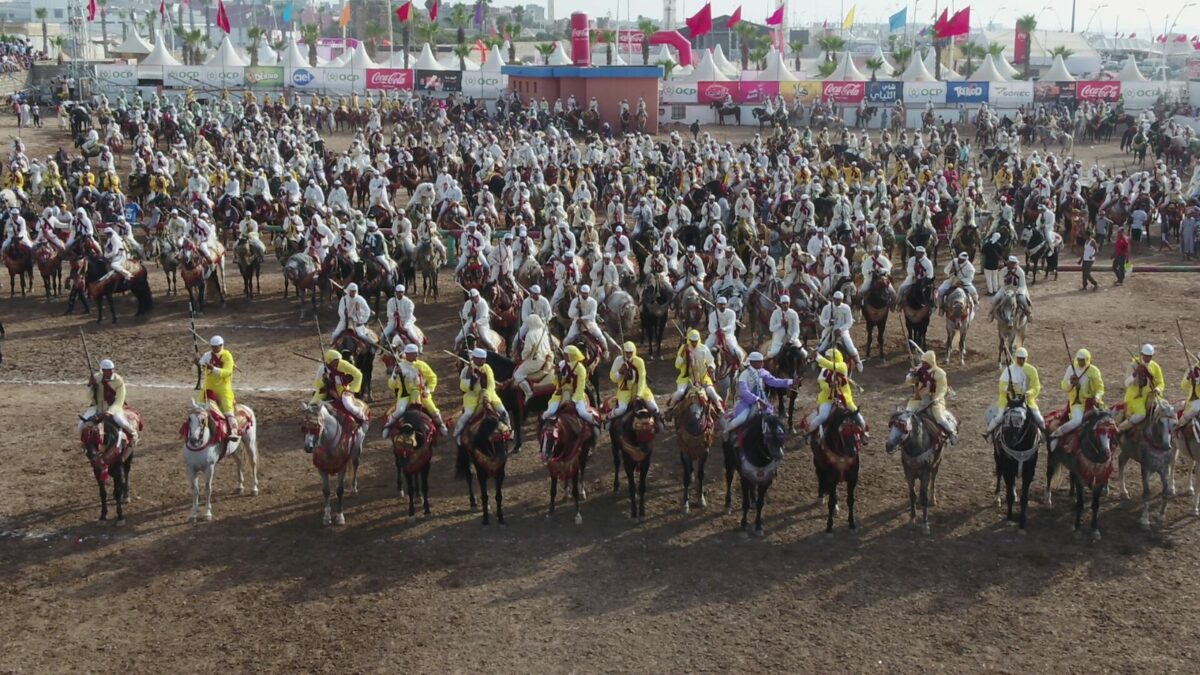 Moussem Moulay Abdellah Amghar 2026, tbourida près d'El Jadida