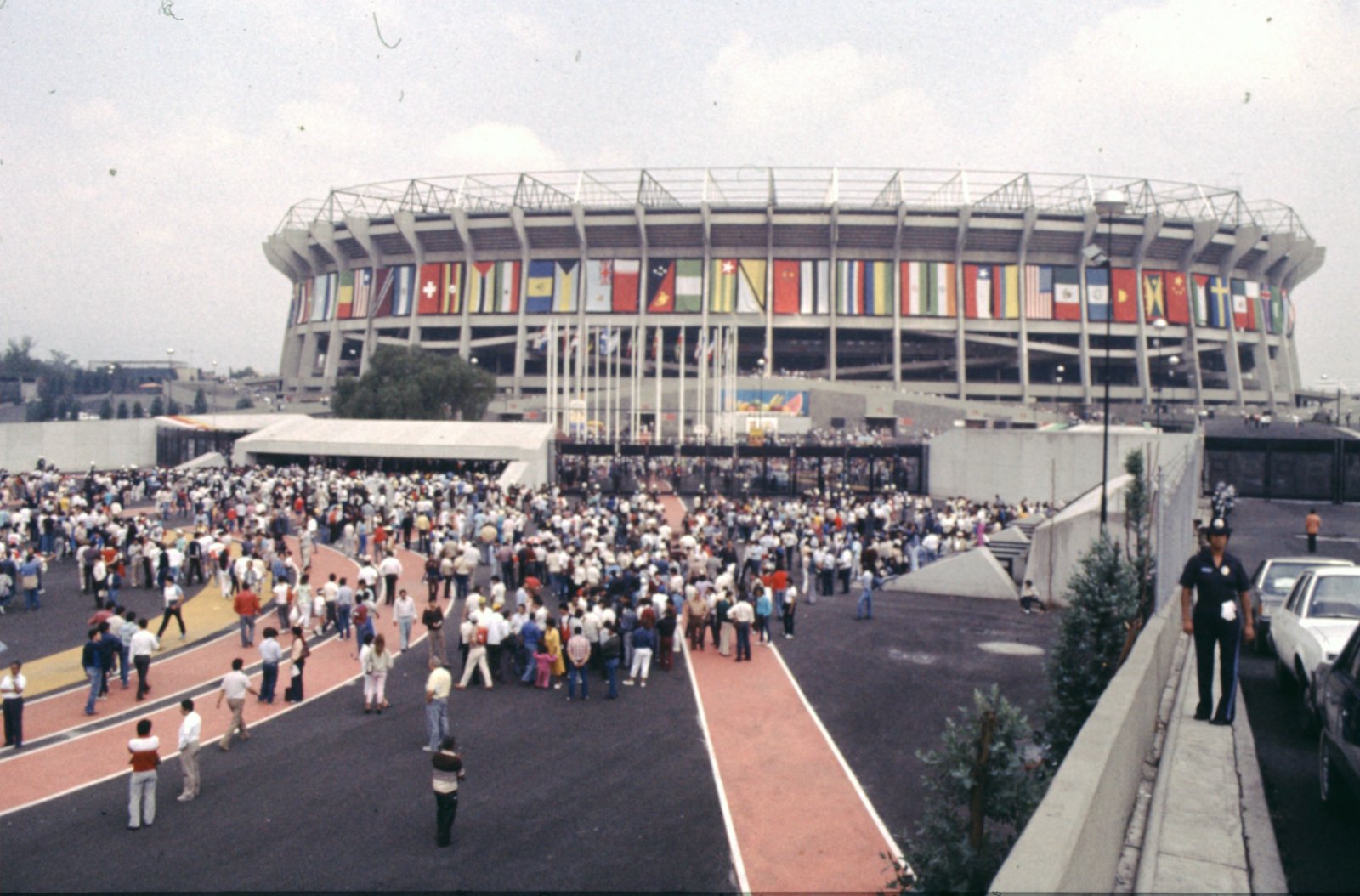 Le stade Azteca lors de la Coupe du monde 1986 au Mexique